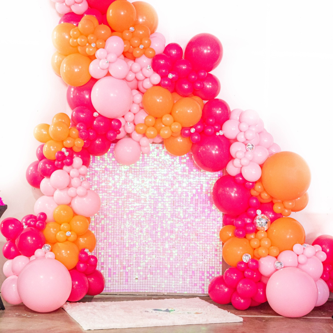 Pink Shimmer Wall Rental