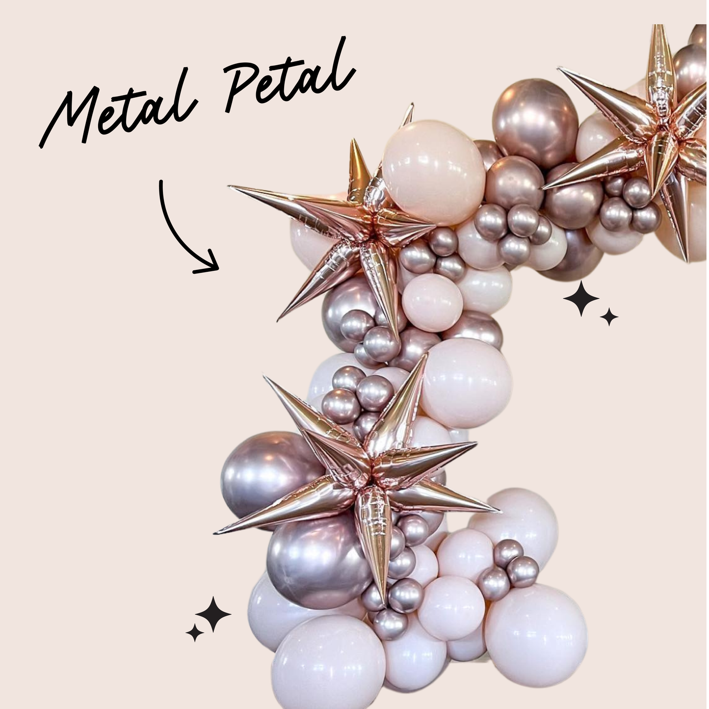 Metal Petal Pick-Up Garland