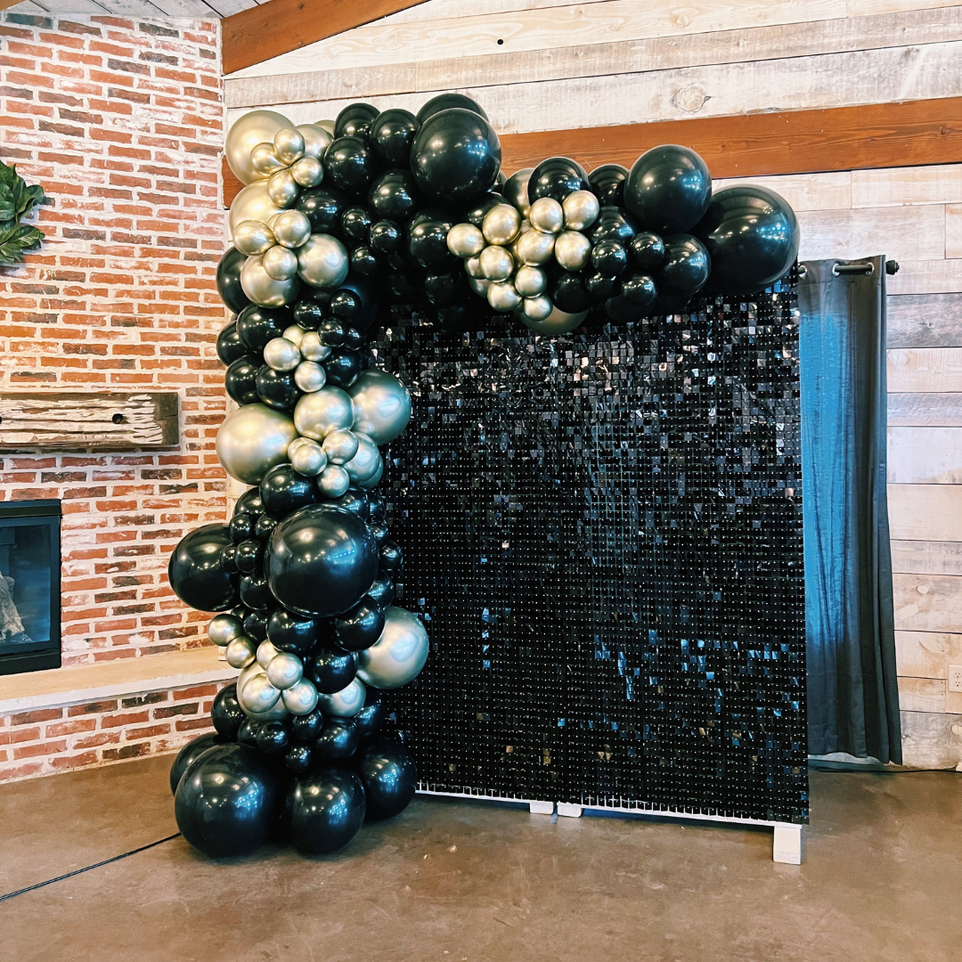 Black Shimmer Wall Rental